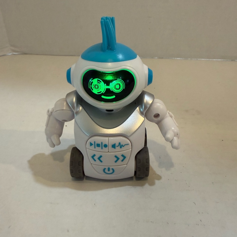HEXBUG MoBots Ramblez Voice‎ Changing Sidekick Blue~Lights, Sounds Robot Tested